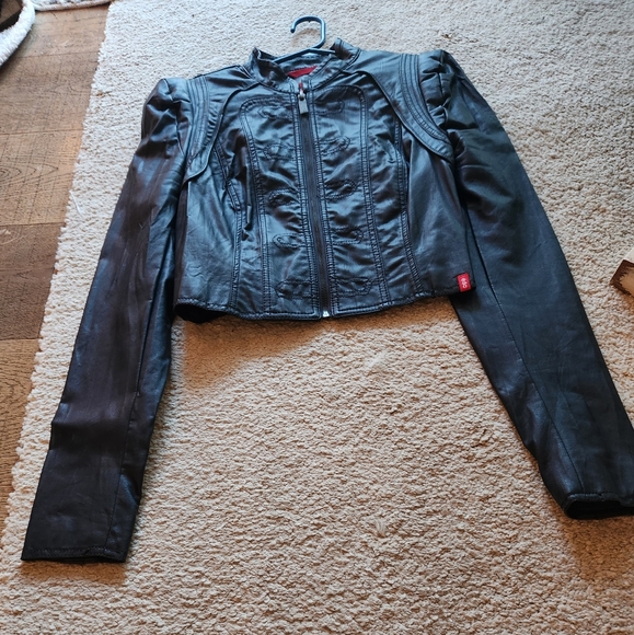 Faux leather coat - Picture 4 of 5